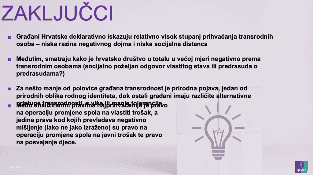 Rezultati istraživanja: STAVOVI O TRANSRODNIM OSOBAMA
